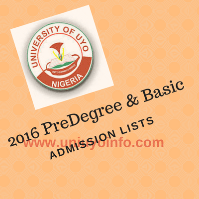 predegree and basic studies admission 2016