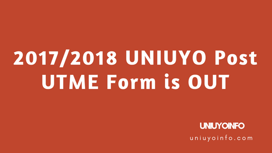 uniuyo post utme screening 2017